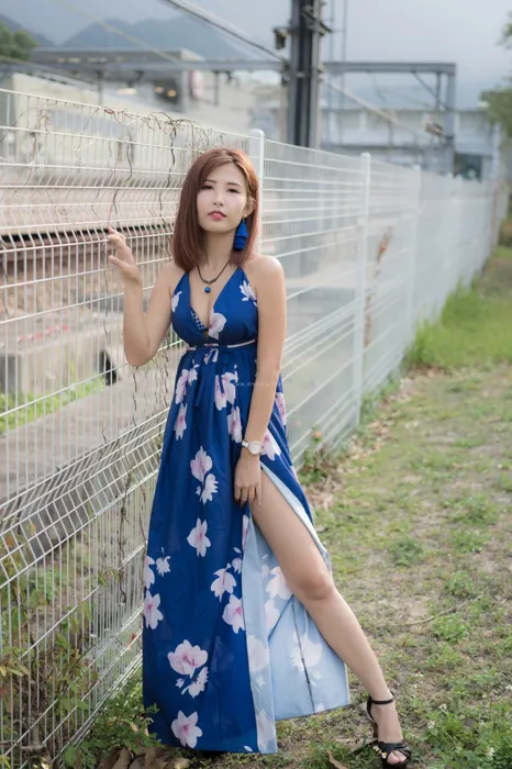 [Mzsock] NO.052 Polly high-slit long skirt, high heels and beautiful legs travel photo street photography#[60P]-50