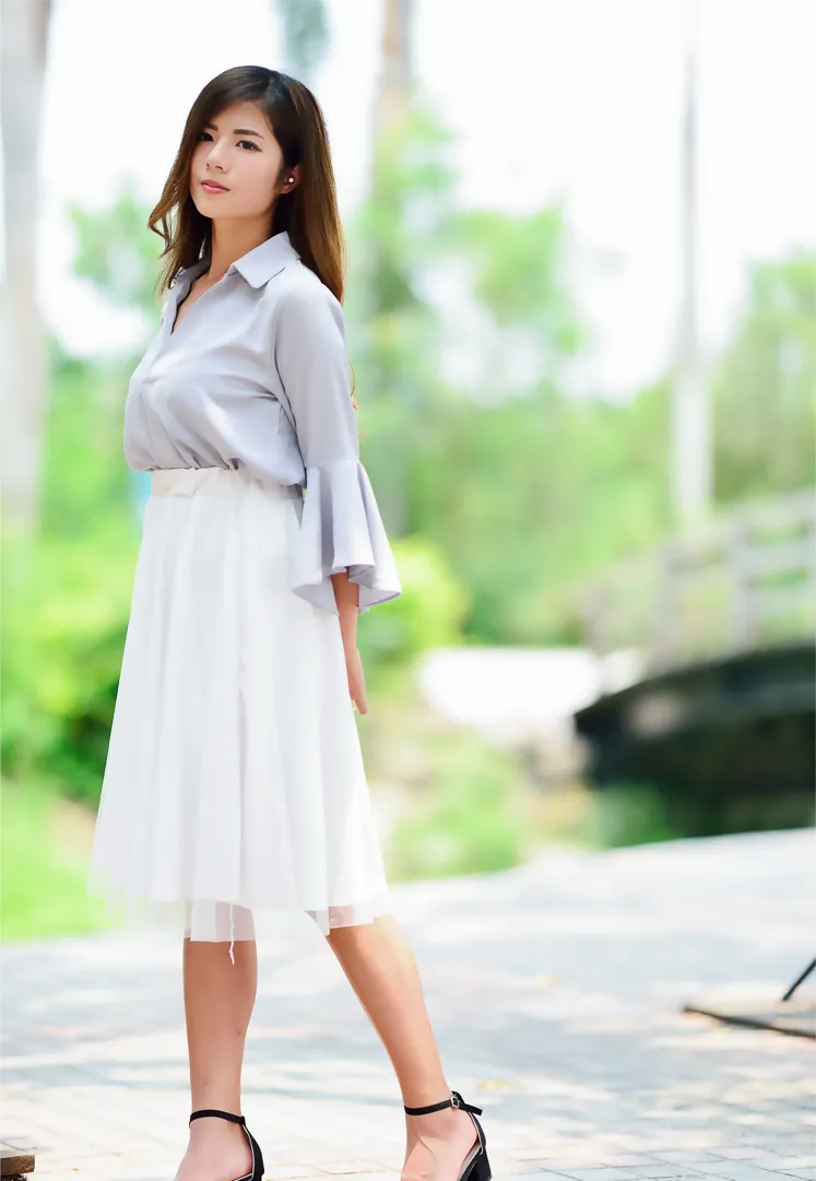 [Mzsock] NO.145 Fang Weizhen’s elegant long skirt with high legs street photography#[105P]-102