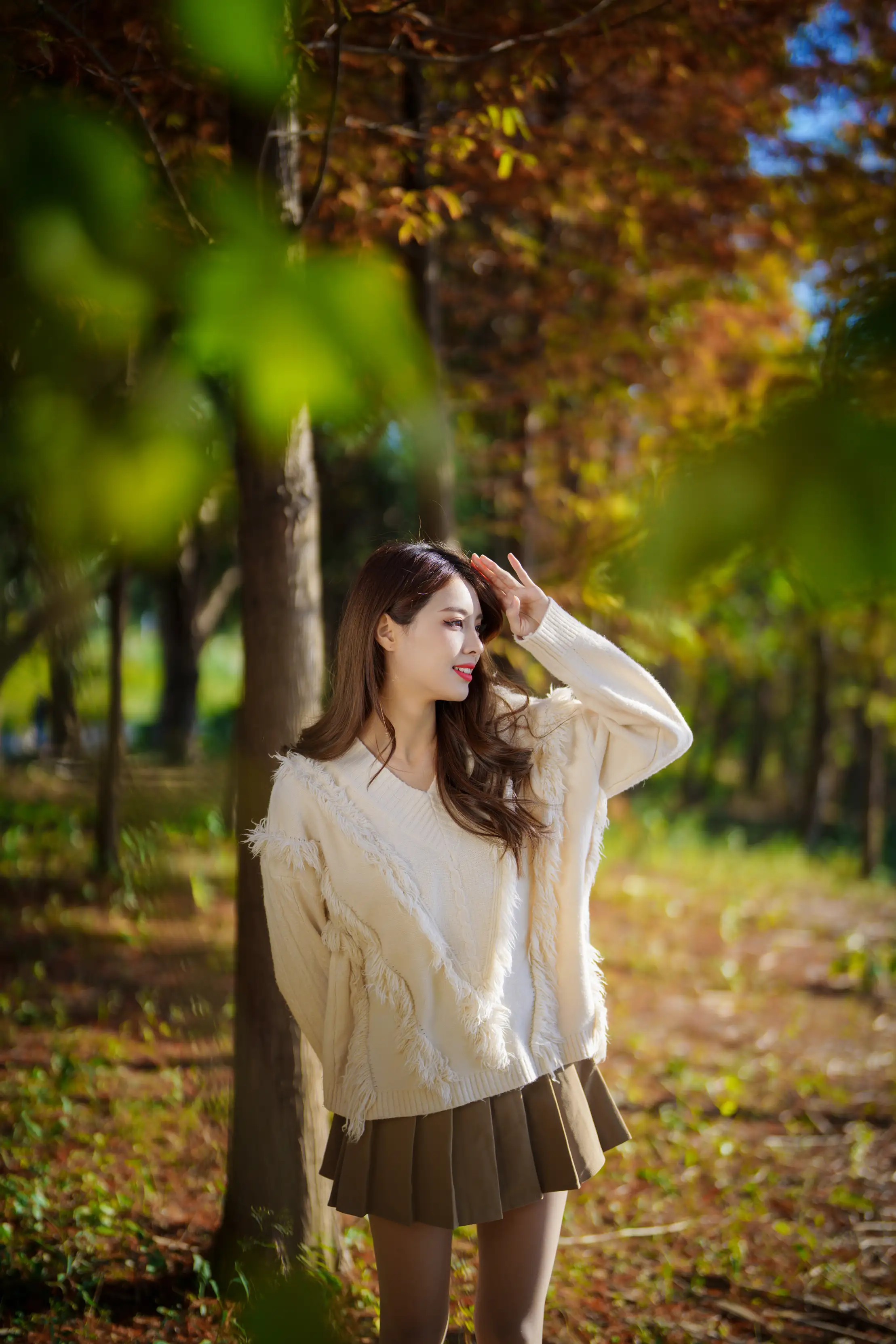 [YITUYU] 2022.02.03 Vol.745 – One leaf knows autumn, the metasequoia tree in autumn is brilliant in red Teng Jing#[50P]-13